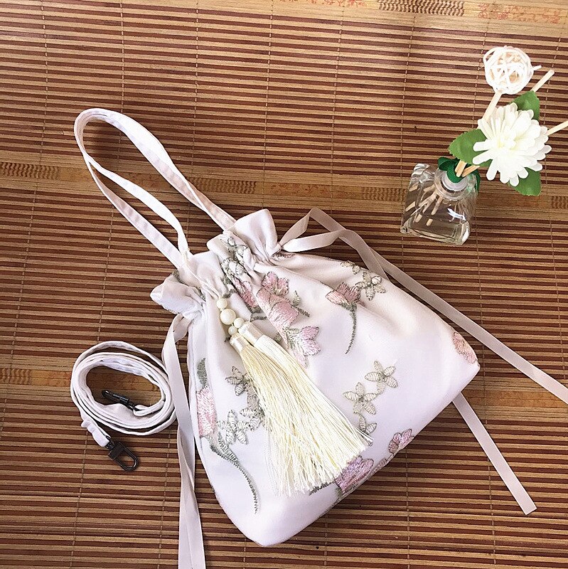 Sac à main rétro alasir pour femme, style chinois, hanfu, petites fleurs brodées, en dentelle, à bandoulière, mini sac à main rétro pour femme, sacs à ficelle: 14