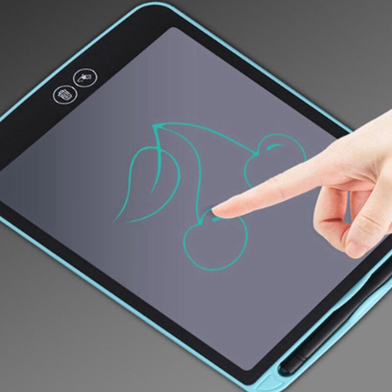 2set 10 Inch LCD Handwriting Board Partially Erasing Children's Writing Electronic Tablet Board with Pen(Black&Blue)