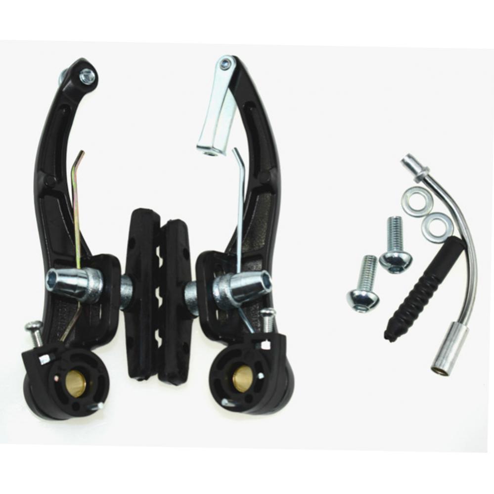 Bike V Brakes for Bikes Linear Bicycle Brake Set Mountain Bike Front and Rear V Brakes Set Replacement Parts