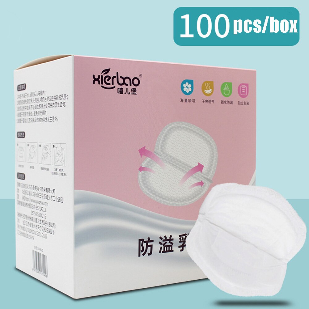 24 pcs 100 pcs Disposable Breast Pad Breastpad Anti-overflow Breast Pad: 100 pcs