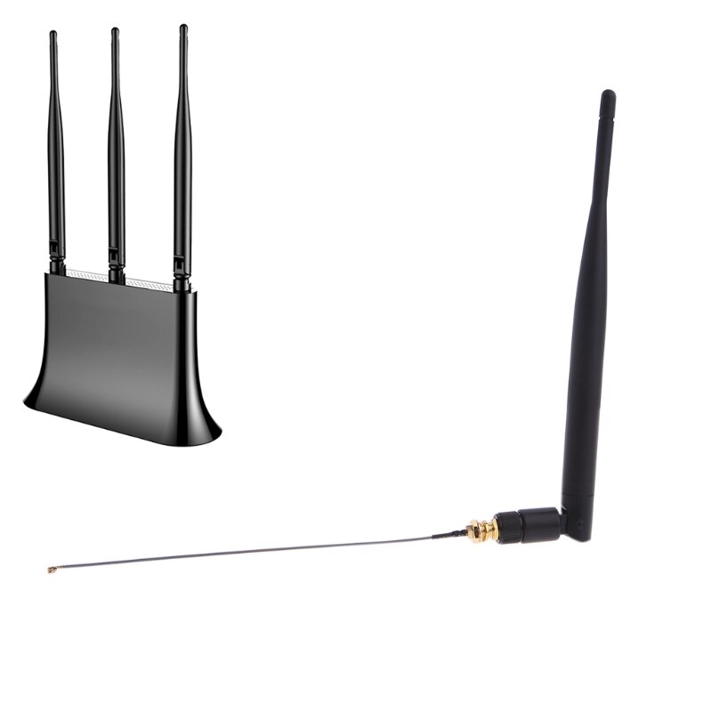 2.4GHz 5dBi Wifi Antenne PCI U. FL IPX naar RP SMA MALE Pigtail Verlengkabel