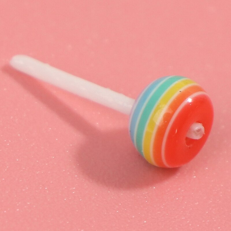 1/12 Dollhouse Miniature Food Dessert Sugar Lollipops With Case Holder Candy
