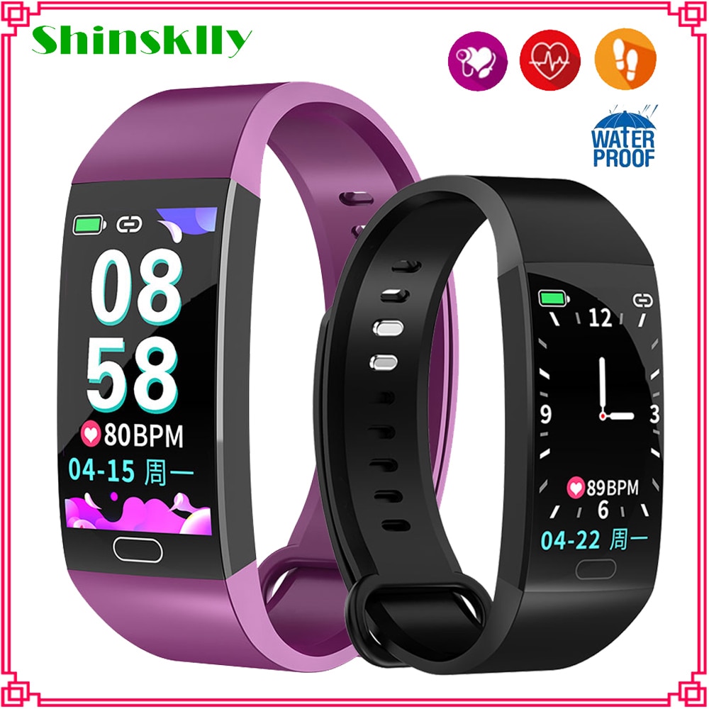 Smart Bracelet Waterproof Sport Health Smart Band Heart Rate Monitor Blood Pressure Fitness Tracker Watch PK Mi Band 3 4