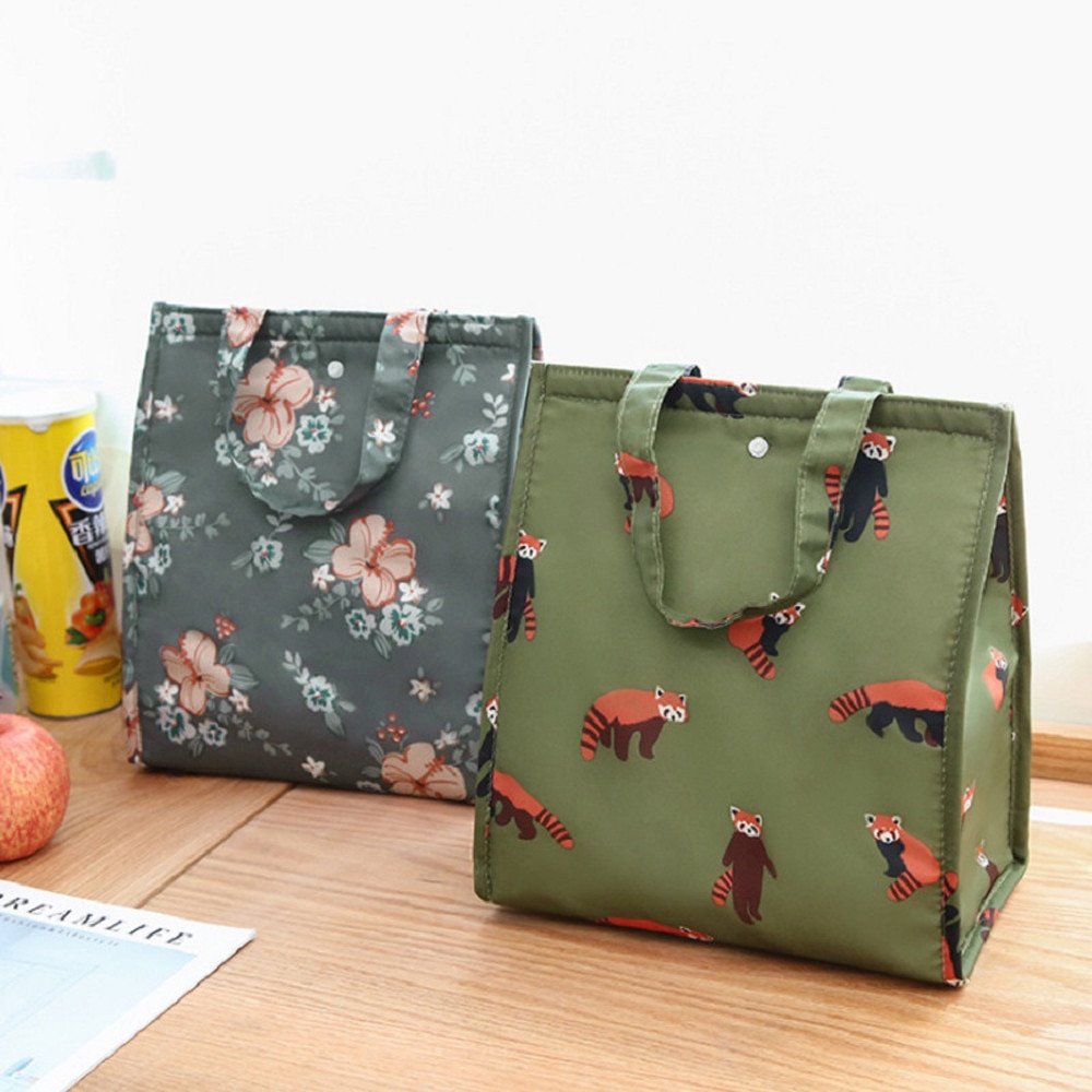 Frauen Tragbare Lunch Bag Isolierte Mittagessen Container Neue Damen Mädchen Kinder Tasche Box Picknick Tote Kühler Lebensmittel Lagerung Beutel