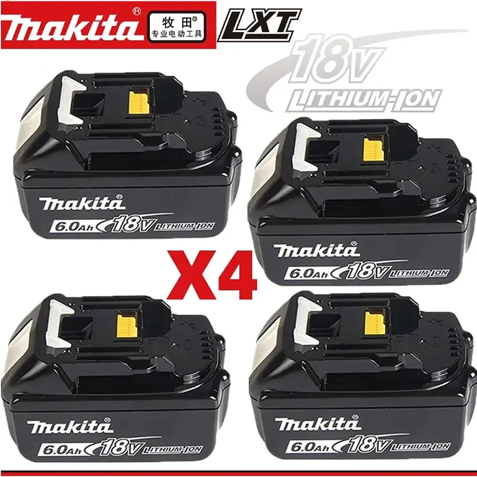 Makita original bateria recarregável de íon de lítio 18v 6000mah 18v 6.0ah bateria de substituição de broca bl1860 bl1830 bl1850 bl1860b