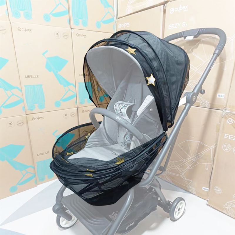 Kinderwagen-Moskitonetz für Cybex Mios 2/3 Melio 2/3/Kohlenstoff/Profi Priam 2/3/4 Platin E-Priam Eezy S S+2 /Twist Coya Buggy Tragetasche