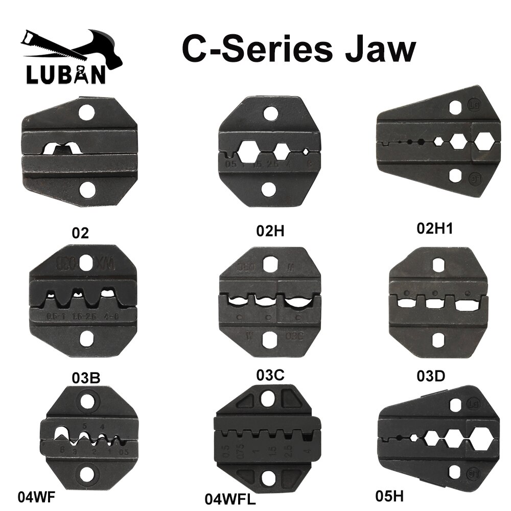 C04WFL C05H C02 C03B C03C C03D C04WF C02H C02H1 Die Sets for C CRIMPING PILER die sets plier modules jaws