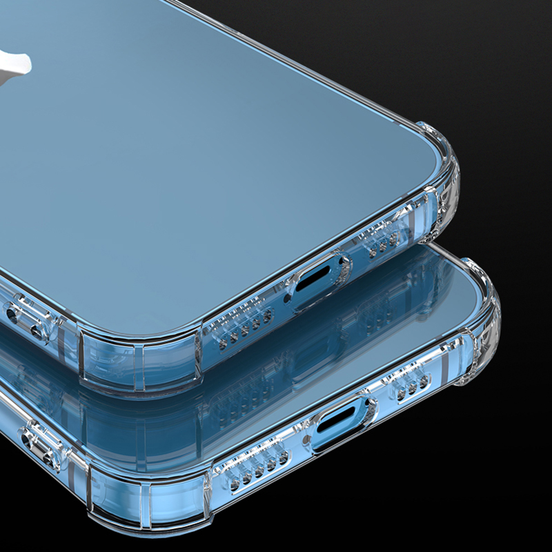 1.5mm Dikke Schokbestendige Clear Case Voor iPhone 15 Plus Transparante Fundas Voor iphone 11 12 13 mini 14 15 Pro Max Soft Cover Cases