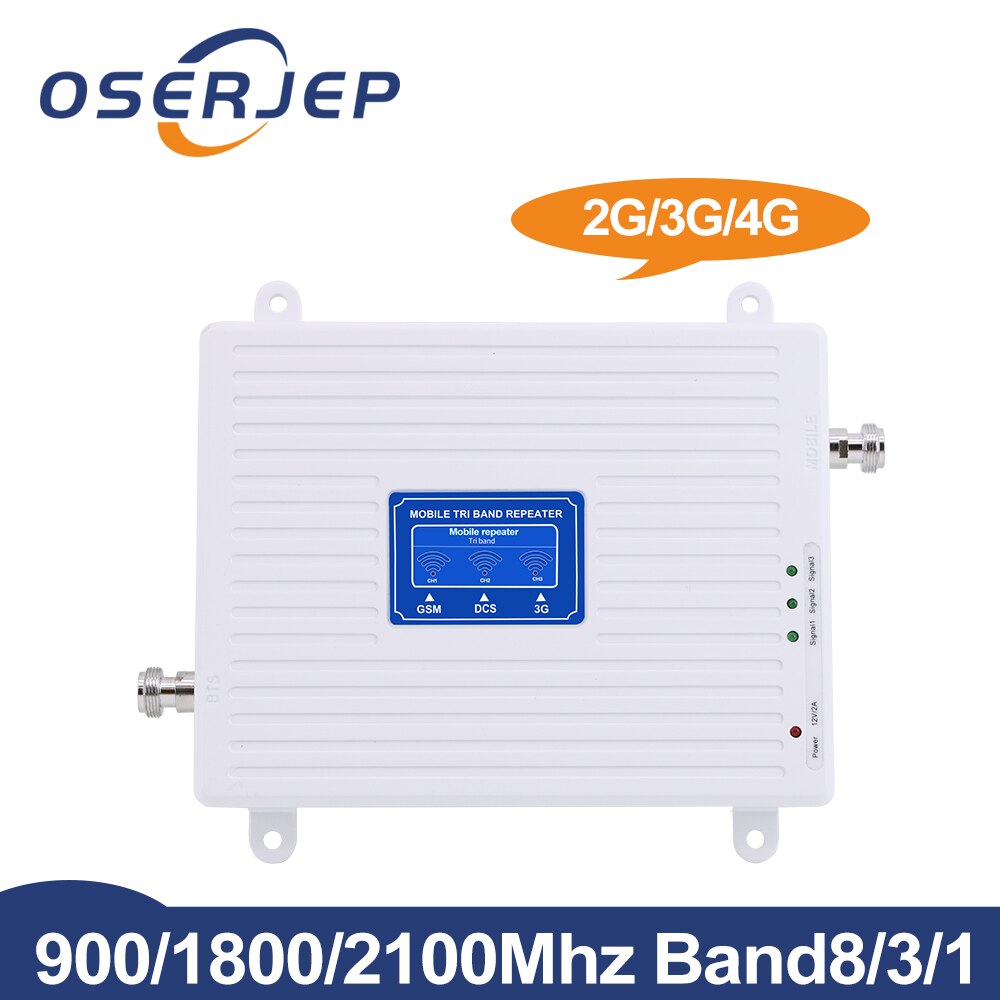 TriBand 850 900 1800 2100 2600MHz zellular Verstärker 2G 3G 4G Verstärker GSM Signal Booster telefon Signal Verstärker Für Brasilien: 900 1800 2100