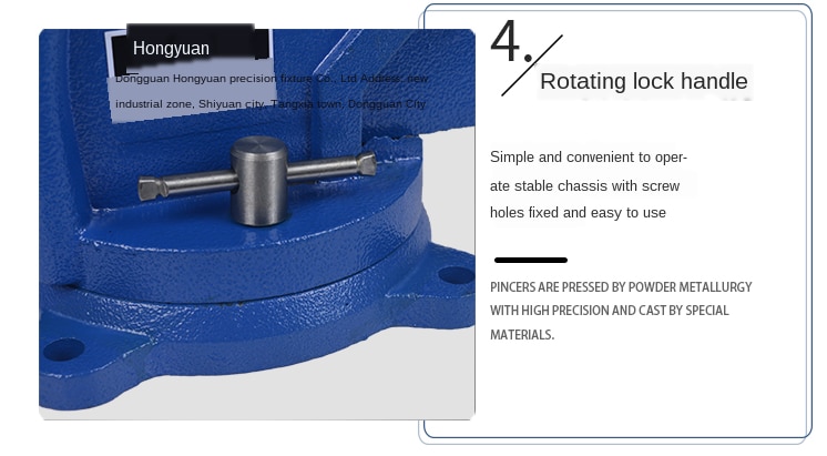 Heavy duty vise, household vise table, 4 inch, vise