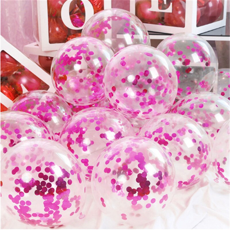 12 Inch 15 Pcs Rose Gold Confetti Latex Ballonnen, Baby Shower, Bruiloft Decoratie, kinderen Verjaardagsfeestje Ballonnen