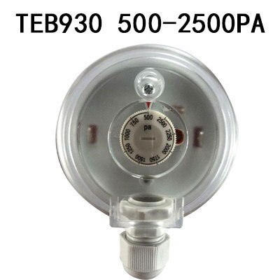 TEB 930 Luchtverschildrukschakelaar Aanpassingsbereik 20-200PA / 30-300PA / 50-500PA /200-1000PA / 500-2500PA