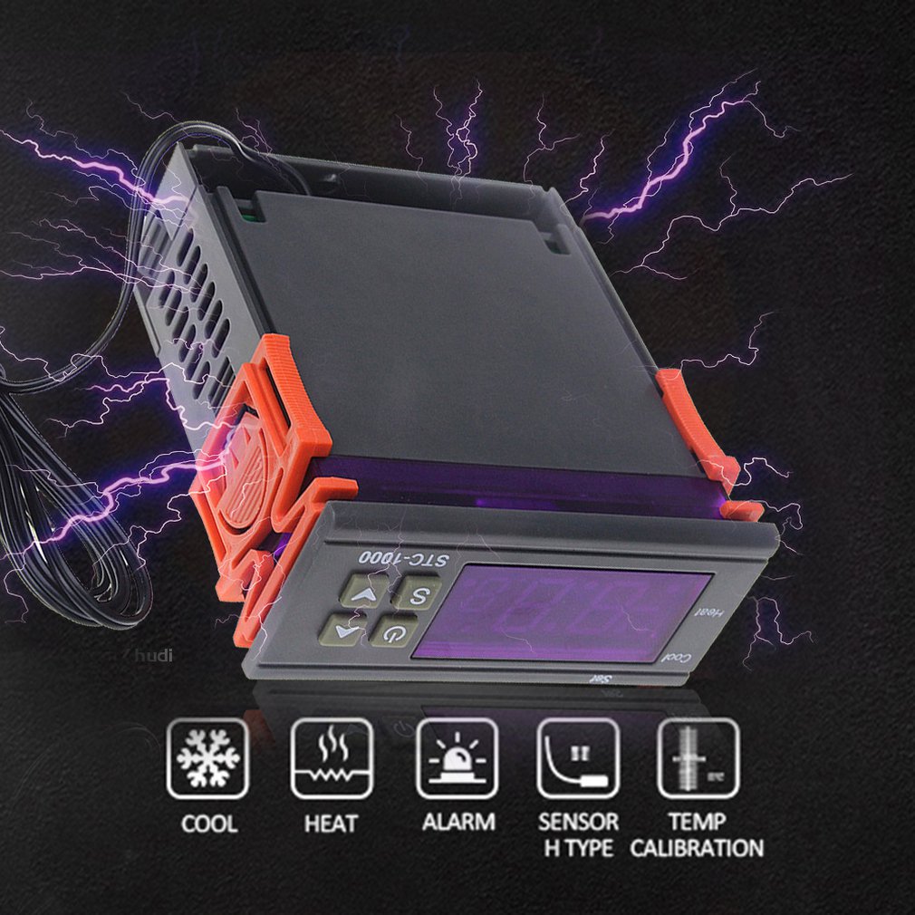 Stc-1000 Dual Relay Output Led Digital Temperature Controller Thermostat Cooling Heating Thermostat