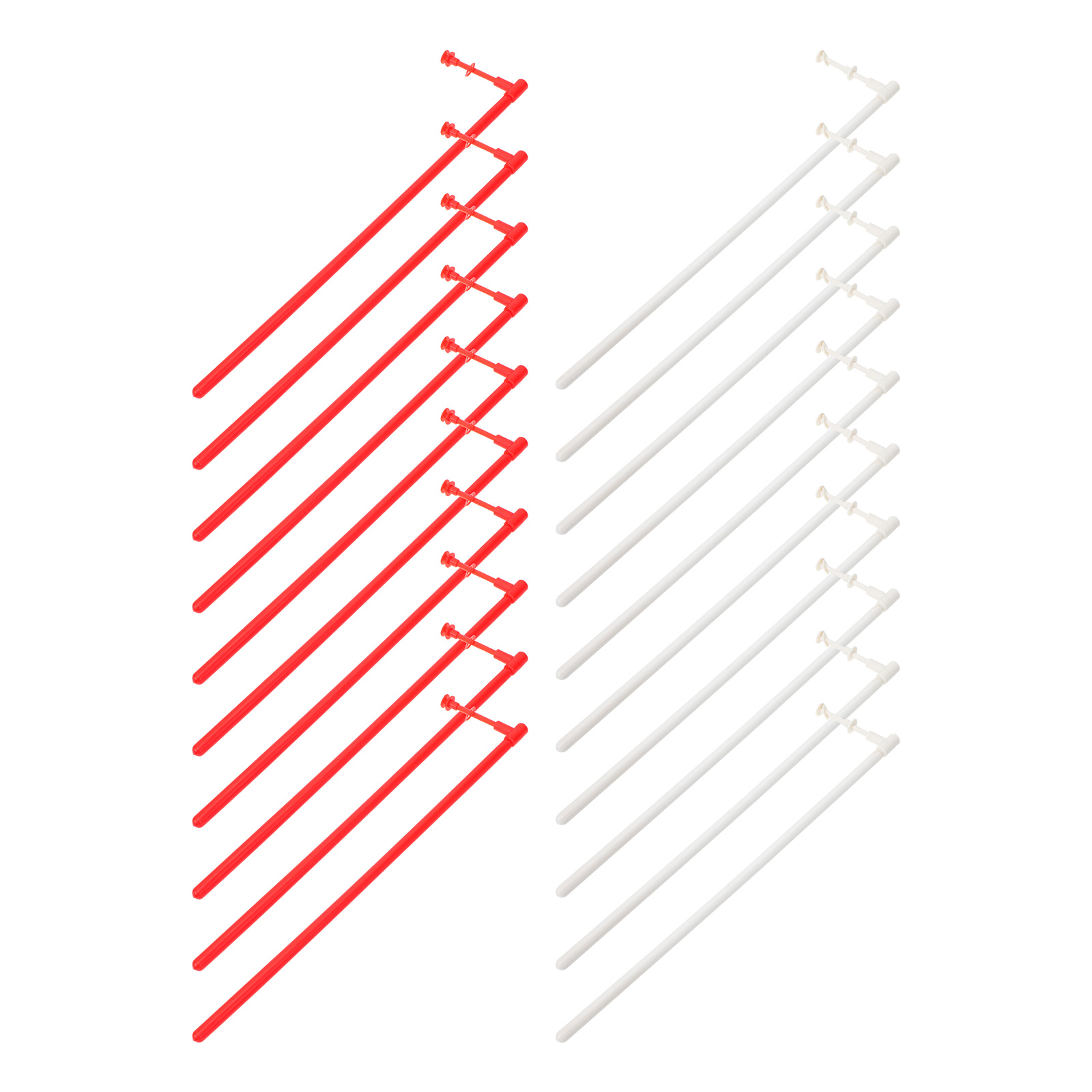 20 Sets Windmill Making Rods Plastic Windmill Rods DIY Windmill Making Accessories