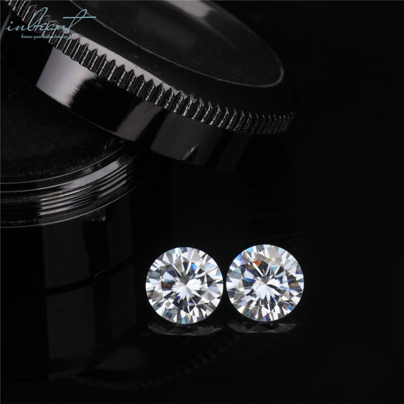 Brilliant Cut Pass Diamond Test 1 ct D Color Sparkling Loose Moissanite Round White Gemstone for Wedding Ring Classic Jewelry