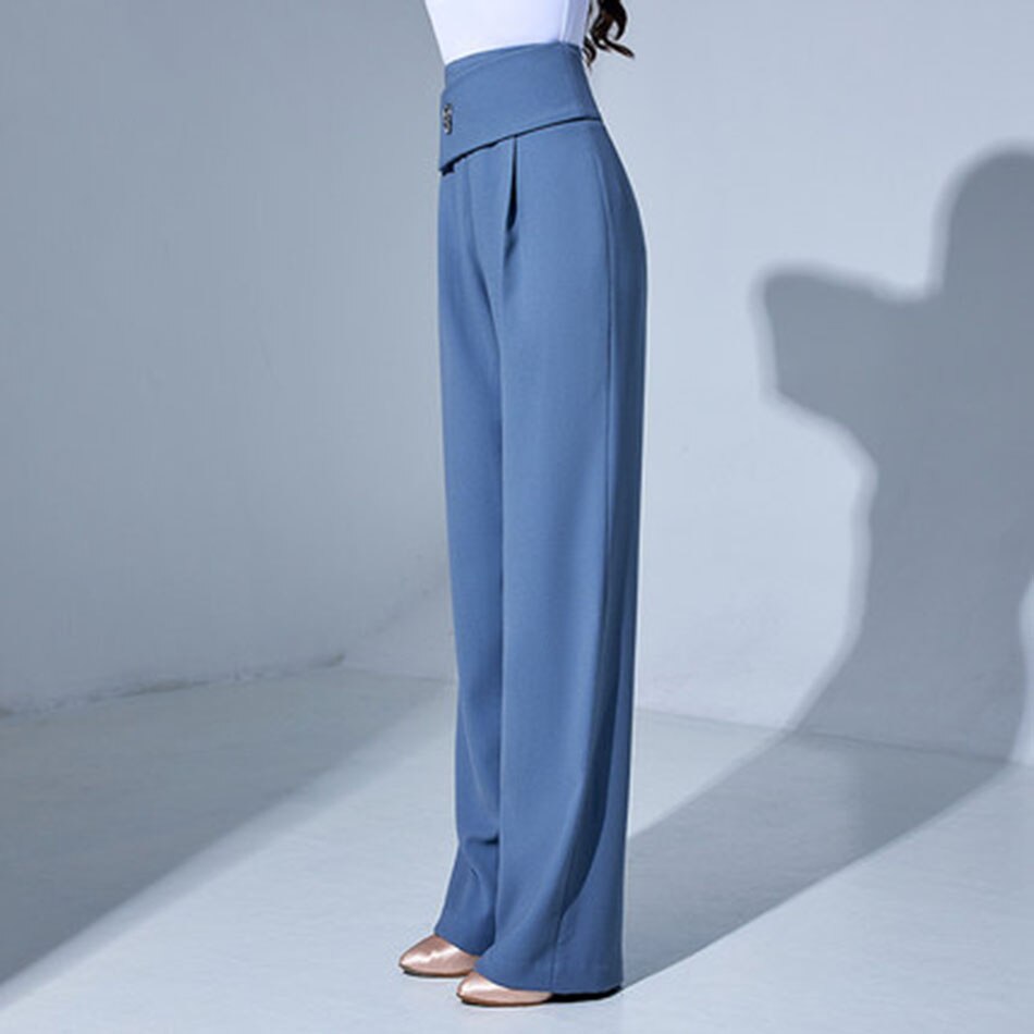Pantalon de danse latine taille haute pour femme, tenue de danse pour salle de bal, ventre plat, nouveauté , l213k