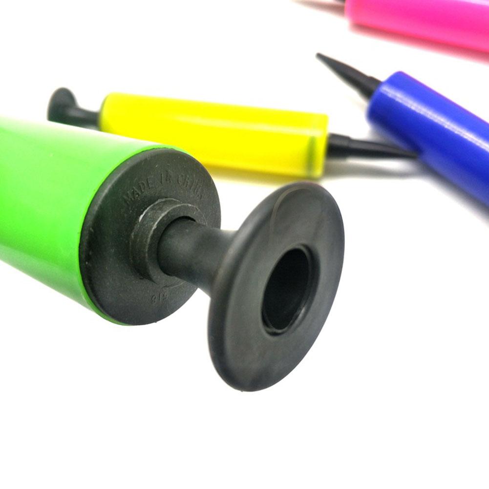 Minibomba de aire para inflar globos, Kit de Inflador de plástico manual, accesorios para fiestas de cumpleaños y bodas