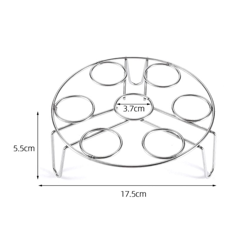 Stainless Steel Egg Steam Rack Steamer Shelf Stand Multi Function Steaming Tray for Electric Pressure Cooker: 4