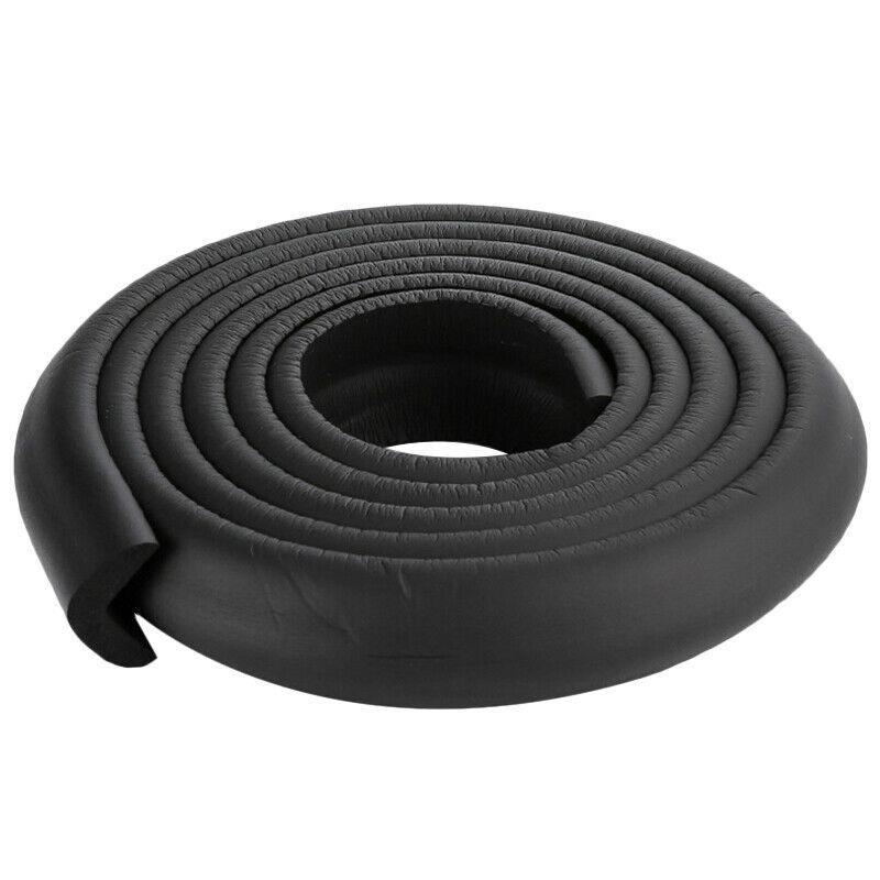 2M Baby Veiligheid Edge Corner Protector Muur Hoek Bureau Tafel Edge Guards Kinderen Bescherming Beveiliging Tape Baby Bescherming: Black