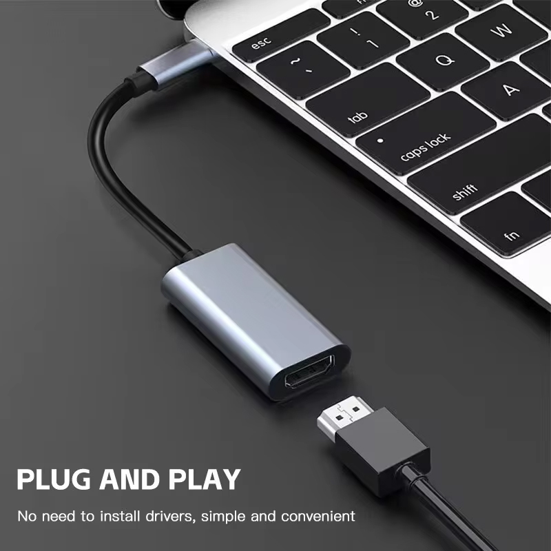 TYPE C naar HDMI 4K Adapter USB C USB3.1 Male naar HDTV Female Converter Kabel voor Laptop Tablet TV MacBook