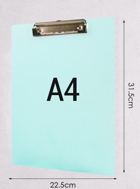 A4 A5 Transparent Plastic Clipboard Strong Clamping 100 Sheets Capacity: green