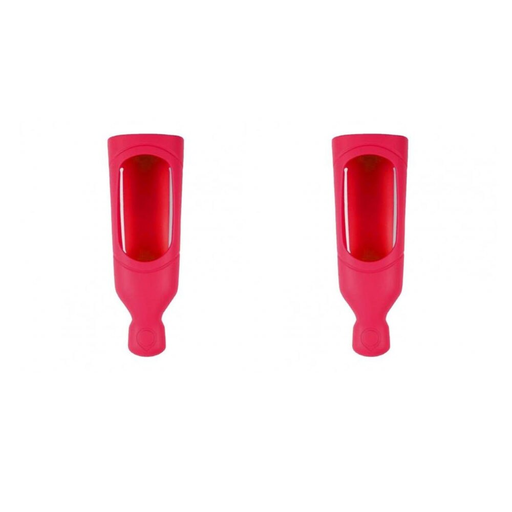 Shower Dispenser Shampoo Silicone Squeeze Bottle Organizer Wall Mounted with Hook Silicone Soap Dispenser Bath Accessories: Red 2PC