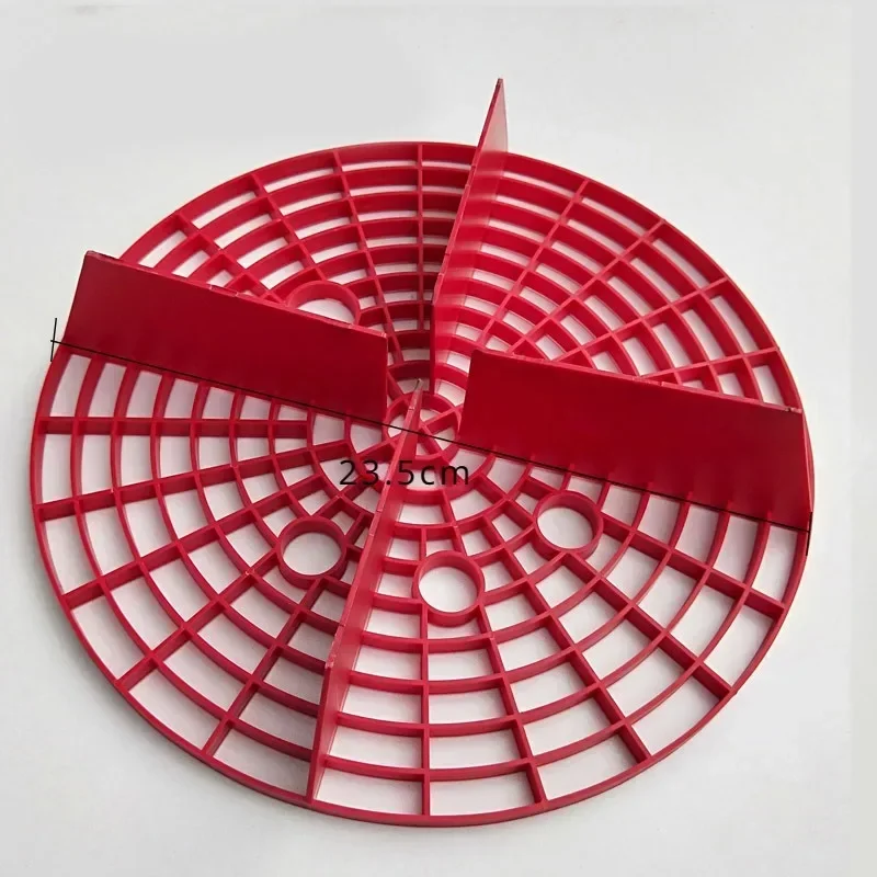 Strumento per la pulizia della rete di protezione della rondella Secchio per lavaggio con inserto in plastica antigraffio Automobili Filtro a grana per isolamento della sabbia di alta qualità: Rosso