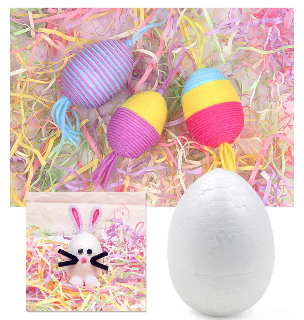 XMAS Polystyrene Styrofoam Foam Solid Egg Handmade DIY Craft Party Festivals Celebrations Decorations Event Accessory Supplies