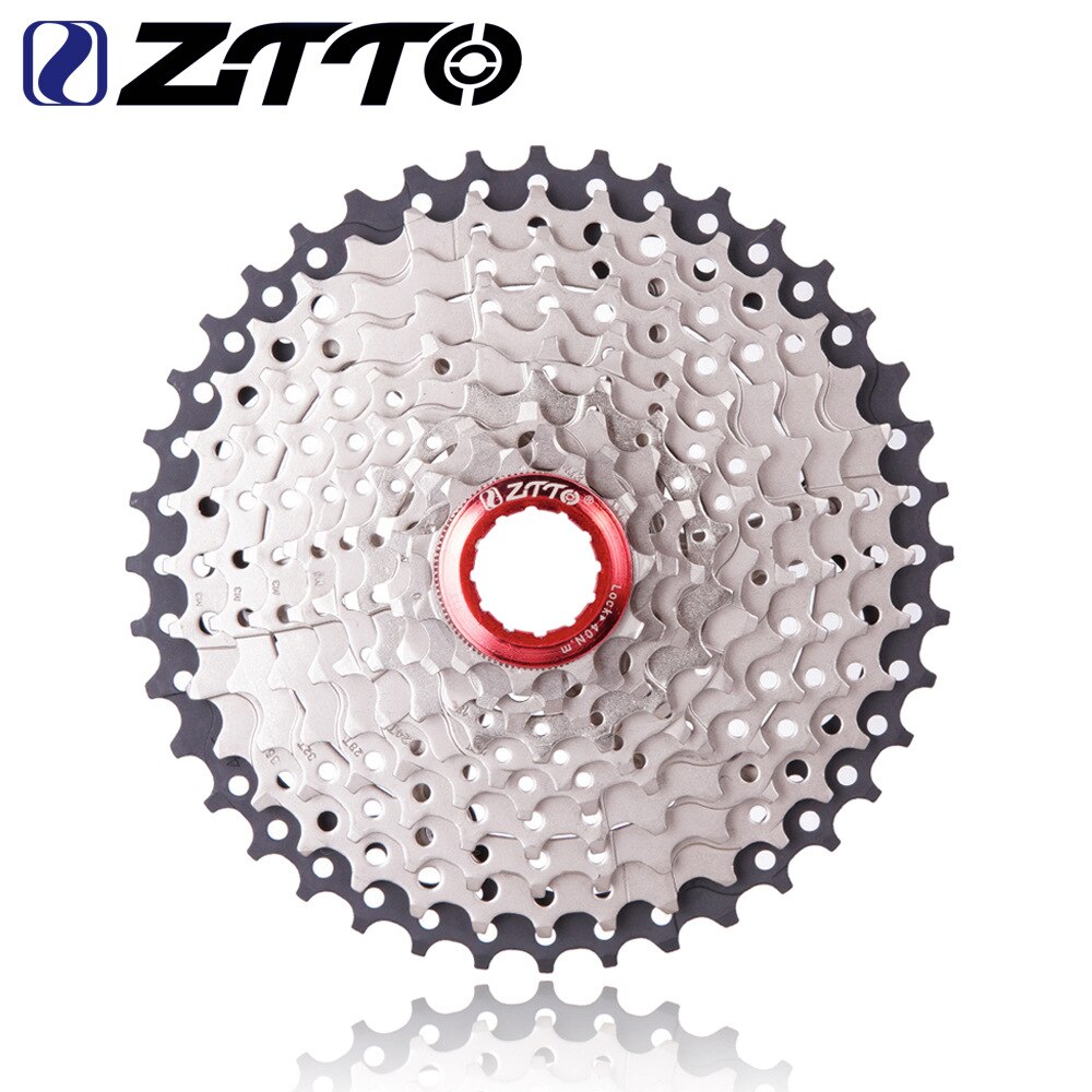 Cykel freewheel kassette tandhjul 8s/9s/10s/11s 11-25 28 32 36 40 42 46 50t slr on til mtb landevejscykel stål svinghjul hg system: 10s 11-42t sølv