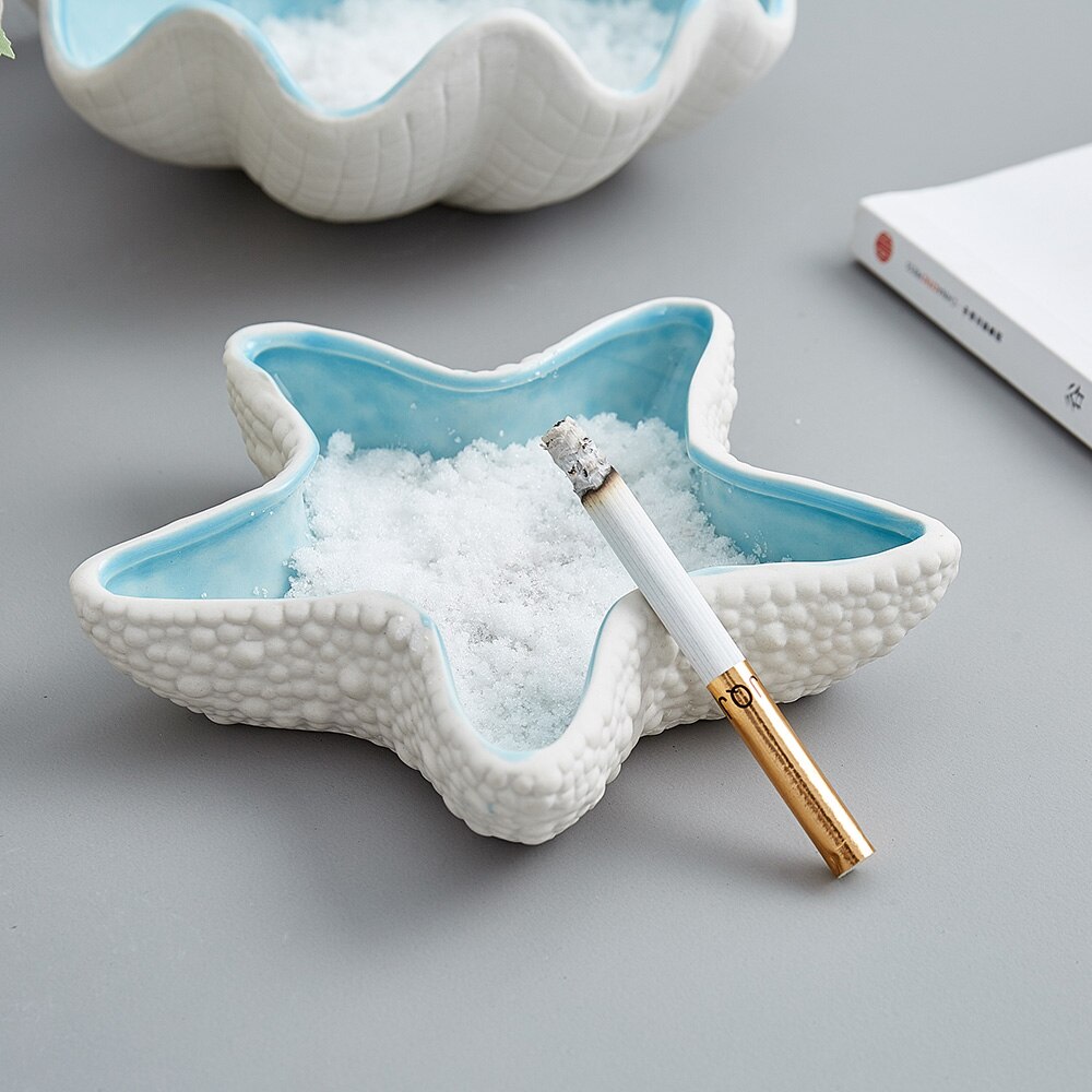 Konkylie serie smykkebakke hvid porcelæn smykker display tallerken halskæde halskæde øreringe display opbevaringsæske dekorative smykker