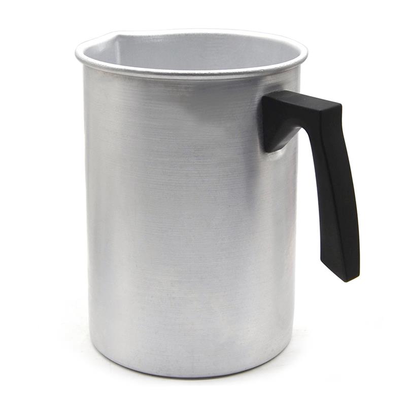 Håndtag voks smeltedigel diy stearinlys sæbe smelter gryde duftende voks smelter metal kaffe toroid kande latte mælk skummende kande: 3l 4lb