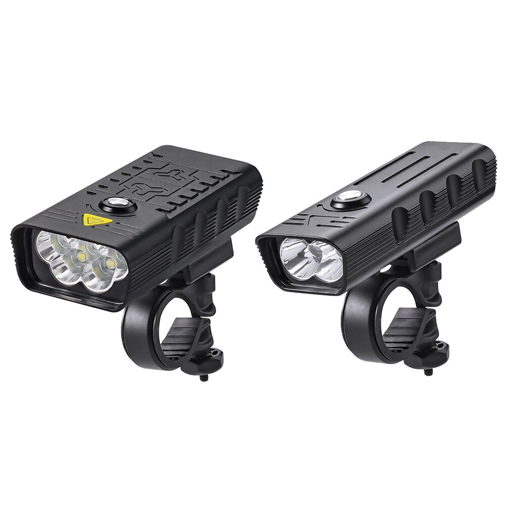 Luz LED superbrillante para bicicleta, faro delantero y trasero de 10000mAh, recargable vía USB, 3000 lúmenes, 5T6