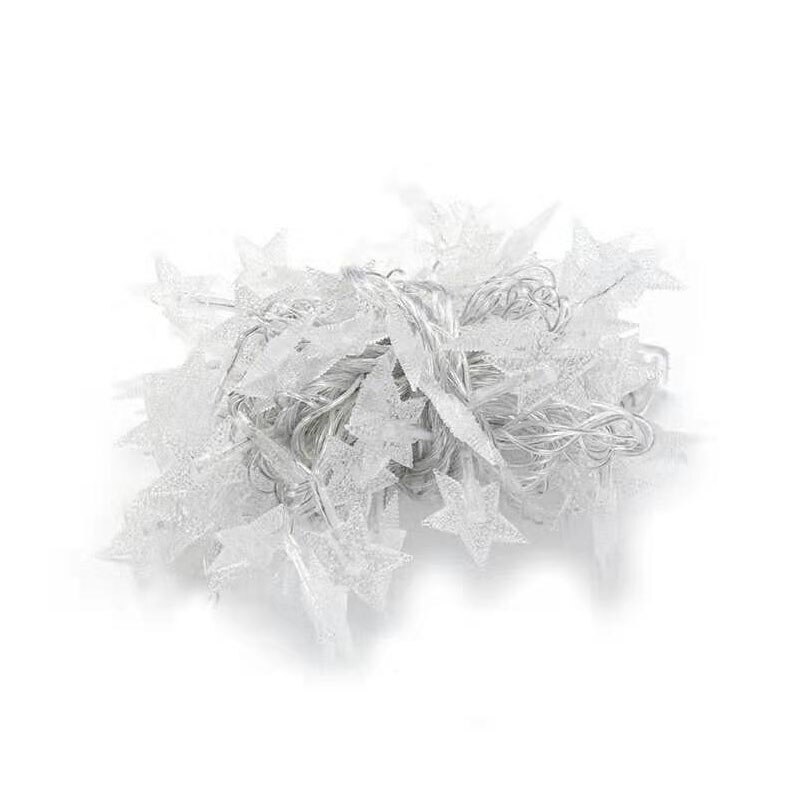 Guirnalda de luces LED de estrellas, guirnaldas parpadeantes alimentadas por batería, para Navidad, , boda, , decoración, 10/20/40 LED