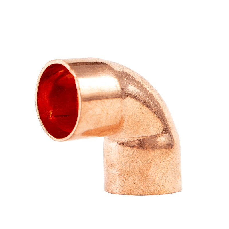 Koper Elleboog Airconditioning Pijp Lassen Haakse Elleboog Flared 90 Graden Mouw Elleboog 6-54Mm koperen Fittingen Koperen Pijp
