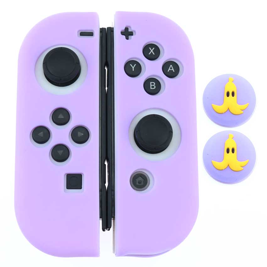 JCD-funda protectora de silicona suave + tapas de Joystick para Nintendo Switch NS NX Joy-Con, 1 Juego: KK NO.33