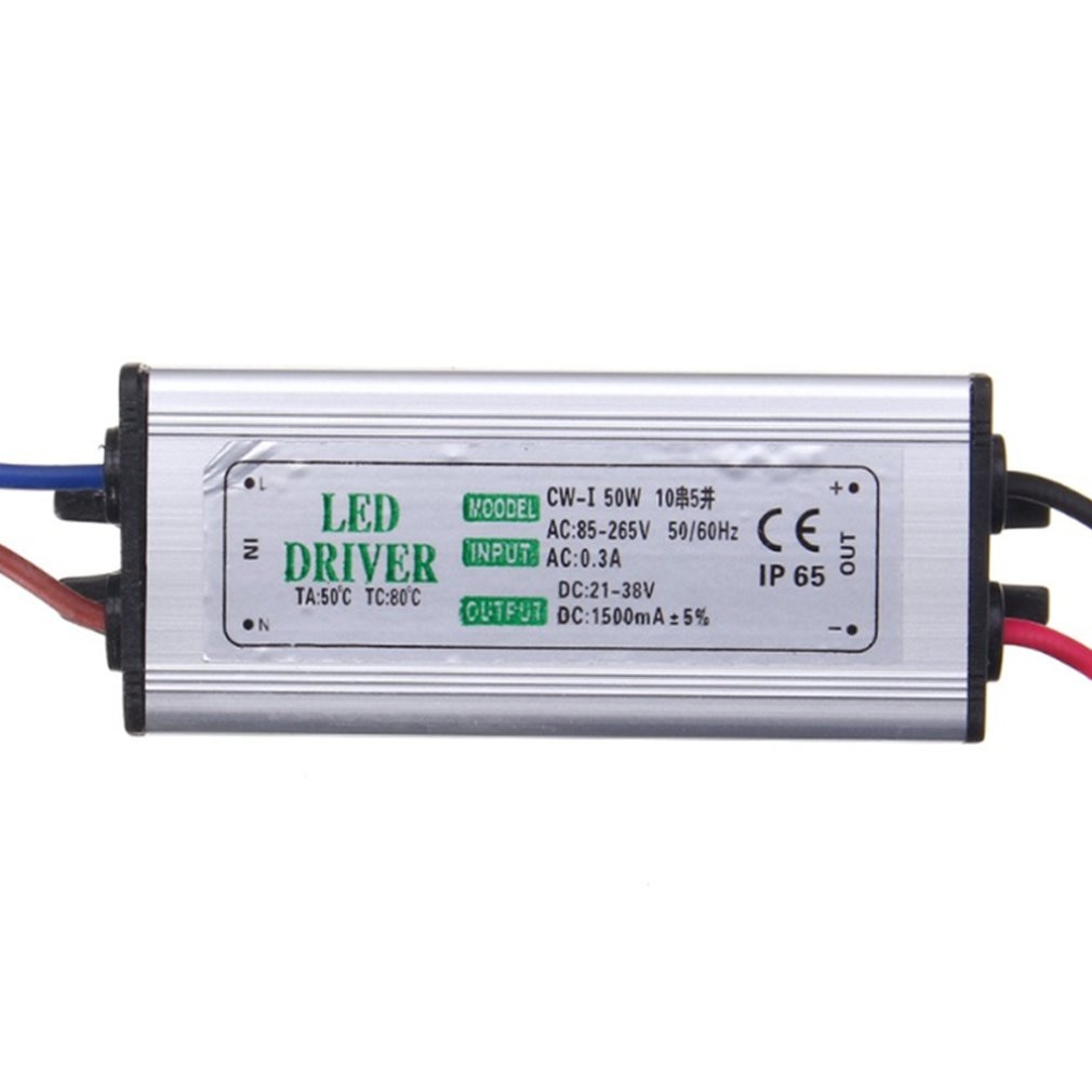 50W Waterproof Ip65 Led Driver Power Supply Constant Current Voltage DC24-36v Led Lighting Transformer DIY