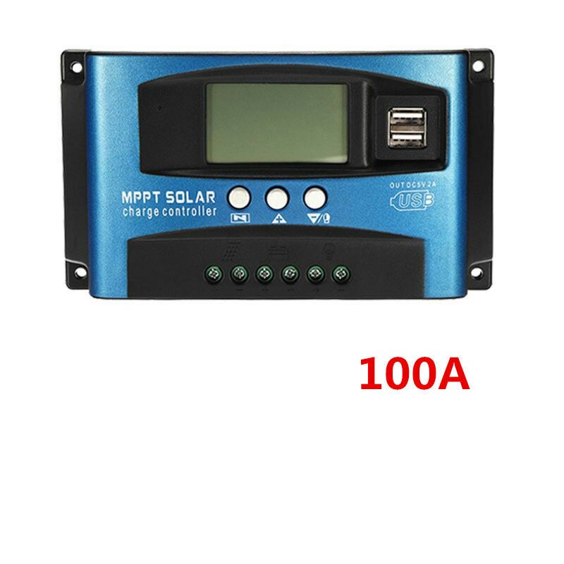 40-100A MPPT Solar Panel Regulator Charge Controller 12V/24V Auto Focus Tracking Regulator Controller: 100A
