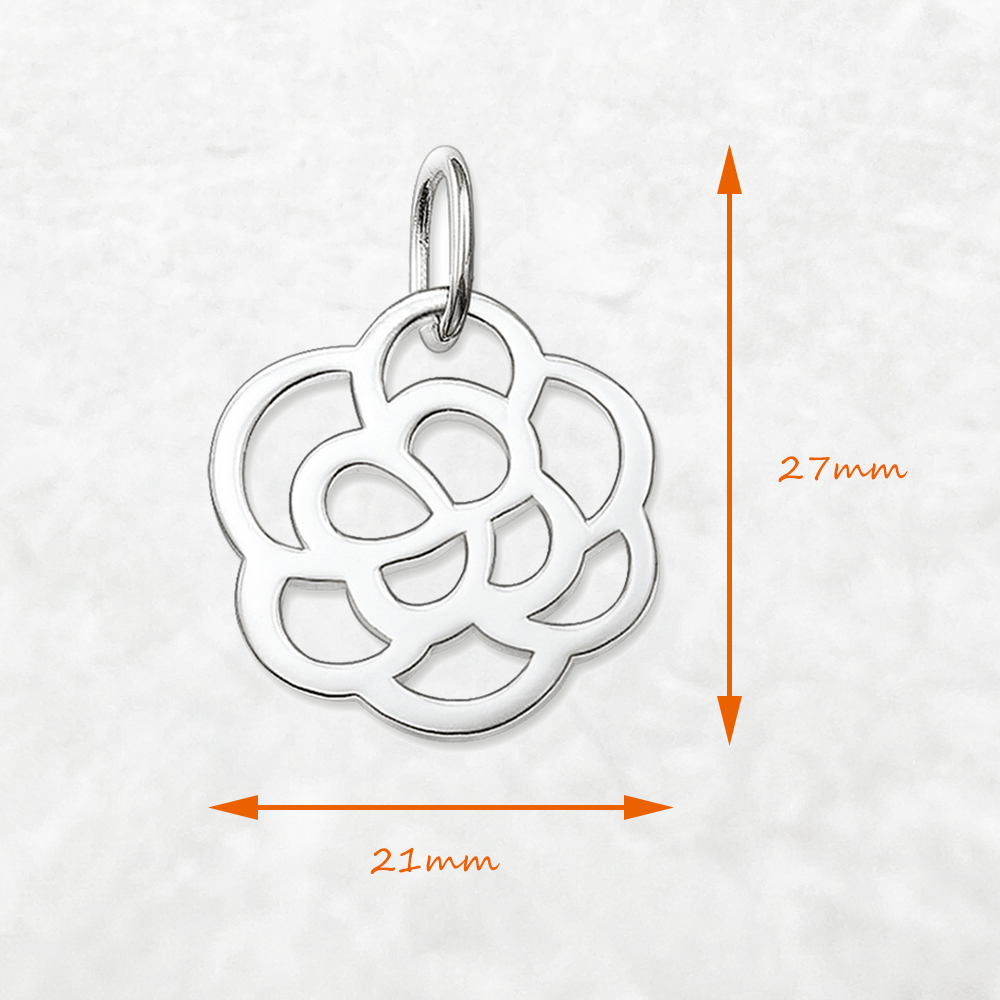 Anheng rose ornament merke glam 925 sterlingsølv smykker romantisk til kvinner