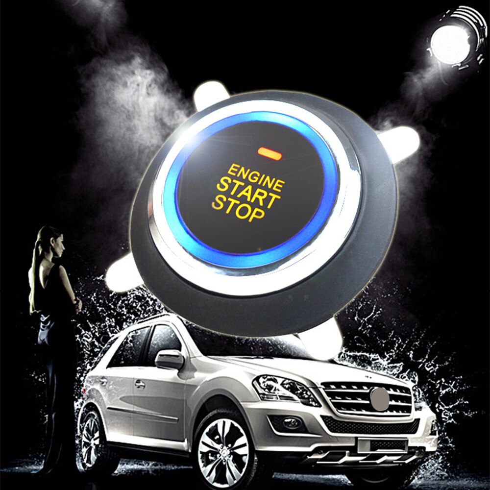 12V Car Engine Push Start Stop Button Ignition RFID Keyless Remote Starter Alarm Ignition System / Keyless Start System