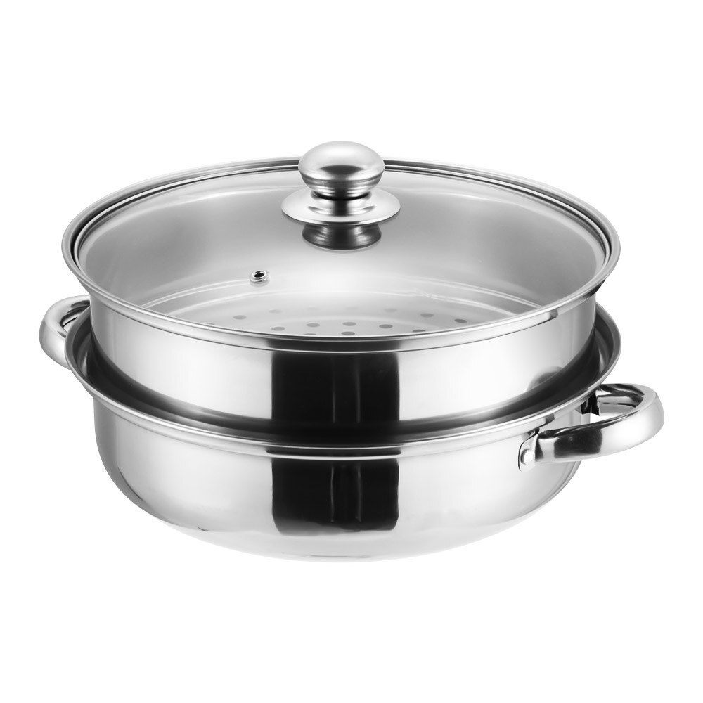 Edelstahl Dampfer Topf Dicke Doppel Schicht Suppe Topf Doppel-ohr Dampf Herde Cookerware Töpfe für Induktion Herde Gas Herde