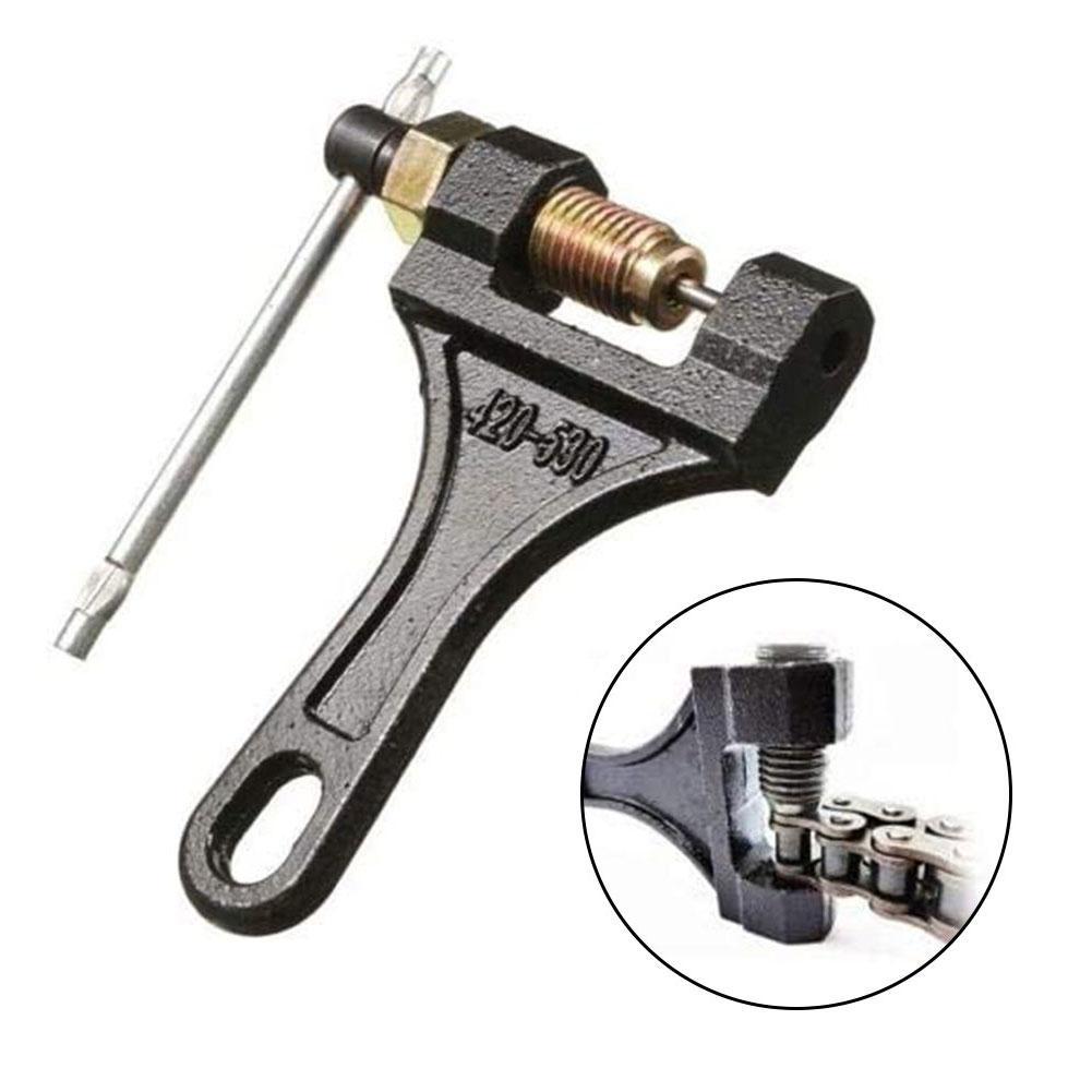 Motorcycle Chain Breaker Link Removal Splitter Motor Chain Cutter Riveting Tool 415-530