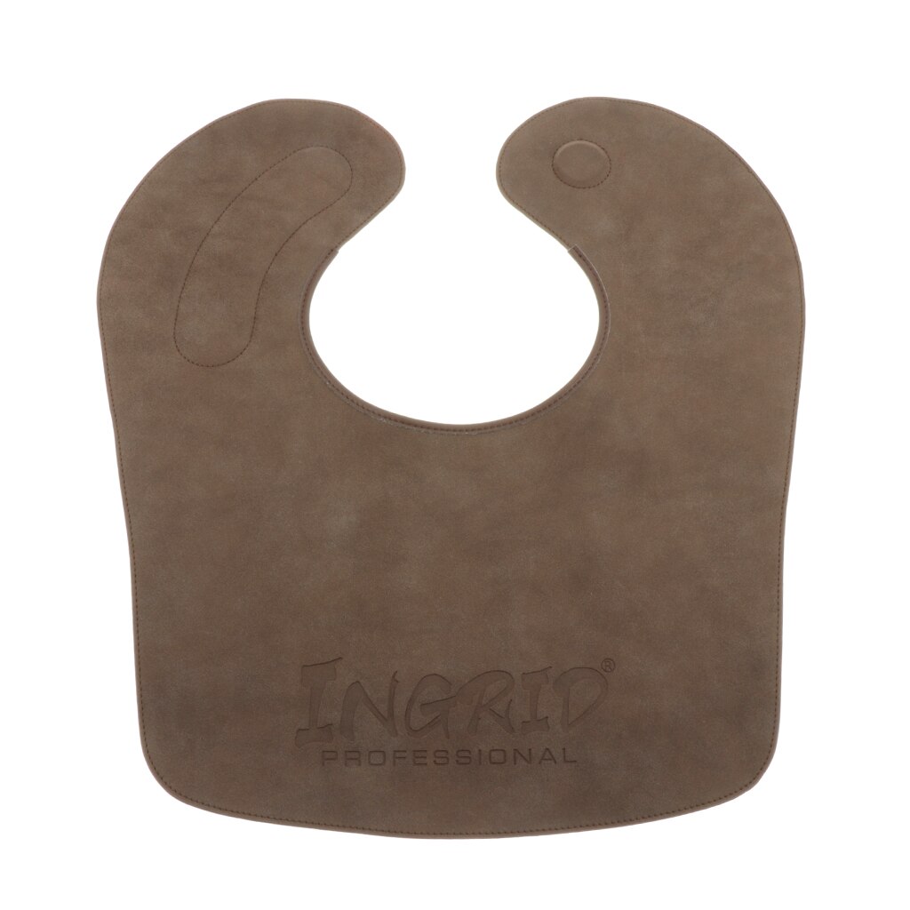 Antistatische pu-lederen salon kapper knippen kleuren sjaal schild shampoo cape: Bruin