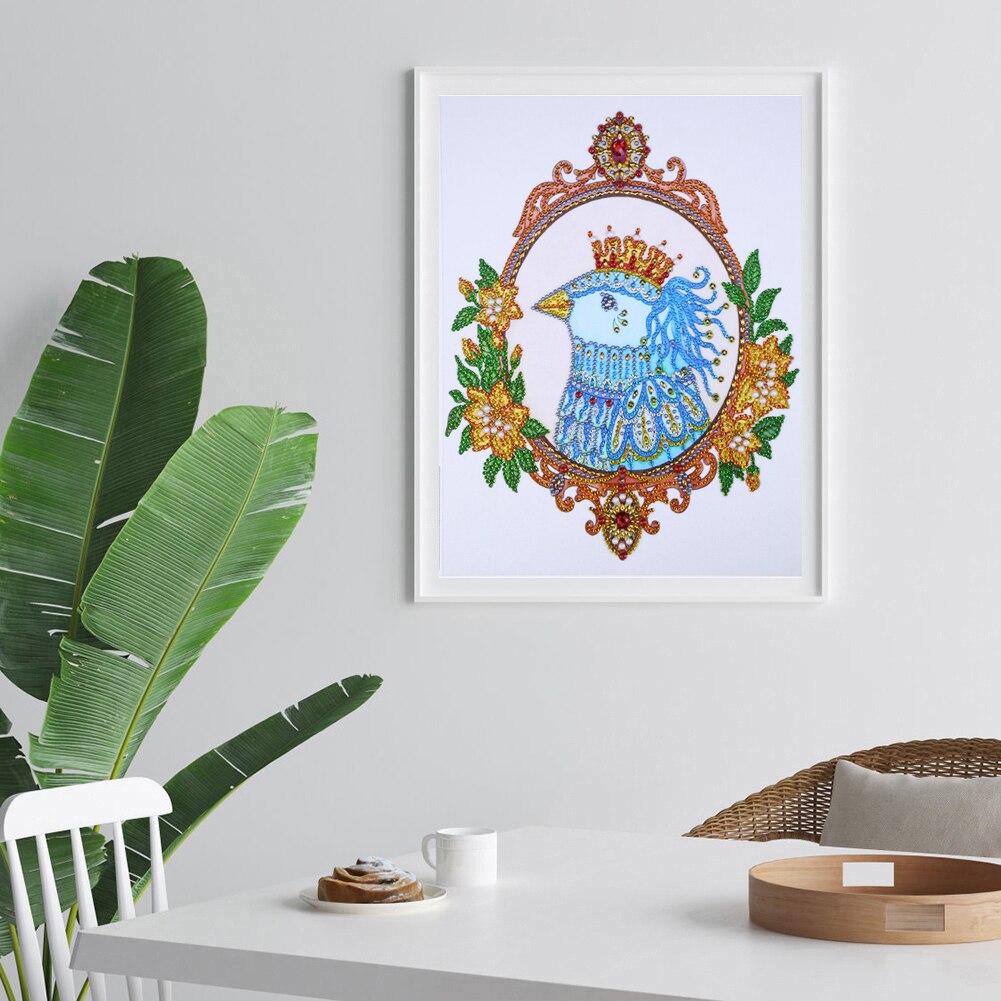 Pauw Vogels Kleur Handgemaakte Diy Diamant Schilderen Creatieve Handgemaakte Woondecoratie 11.8x15.7in