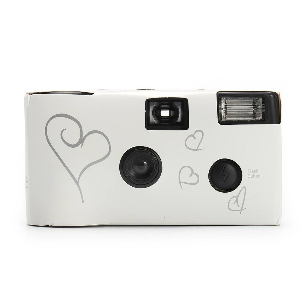 Engangs film kamera power flash hd kamera engangs film kamera fest fødselsdag manual optisk kamera