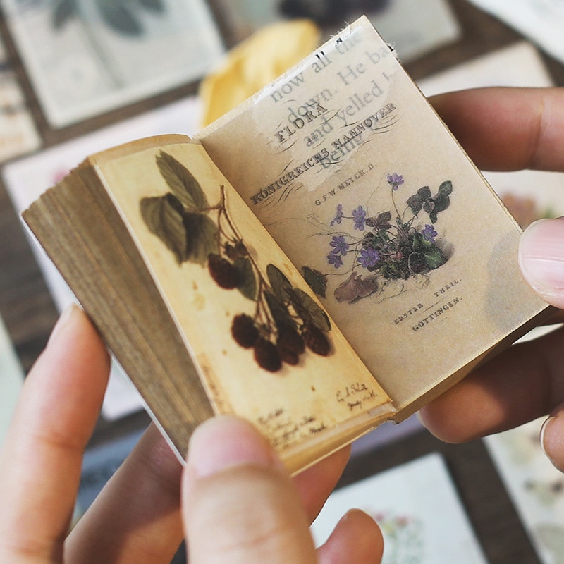 30 stk / pakke antik retro tema scrapbooking materiale dekorative naturplanter papir scrapbook materiale pakke til diy dagbog