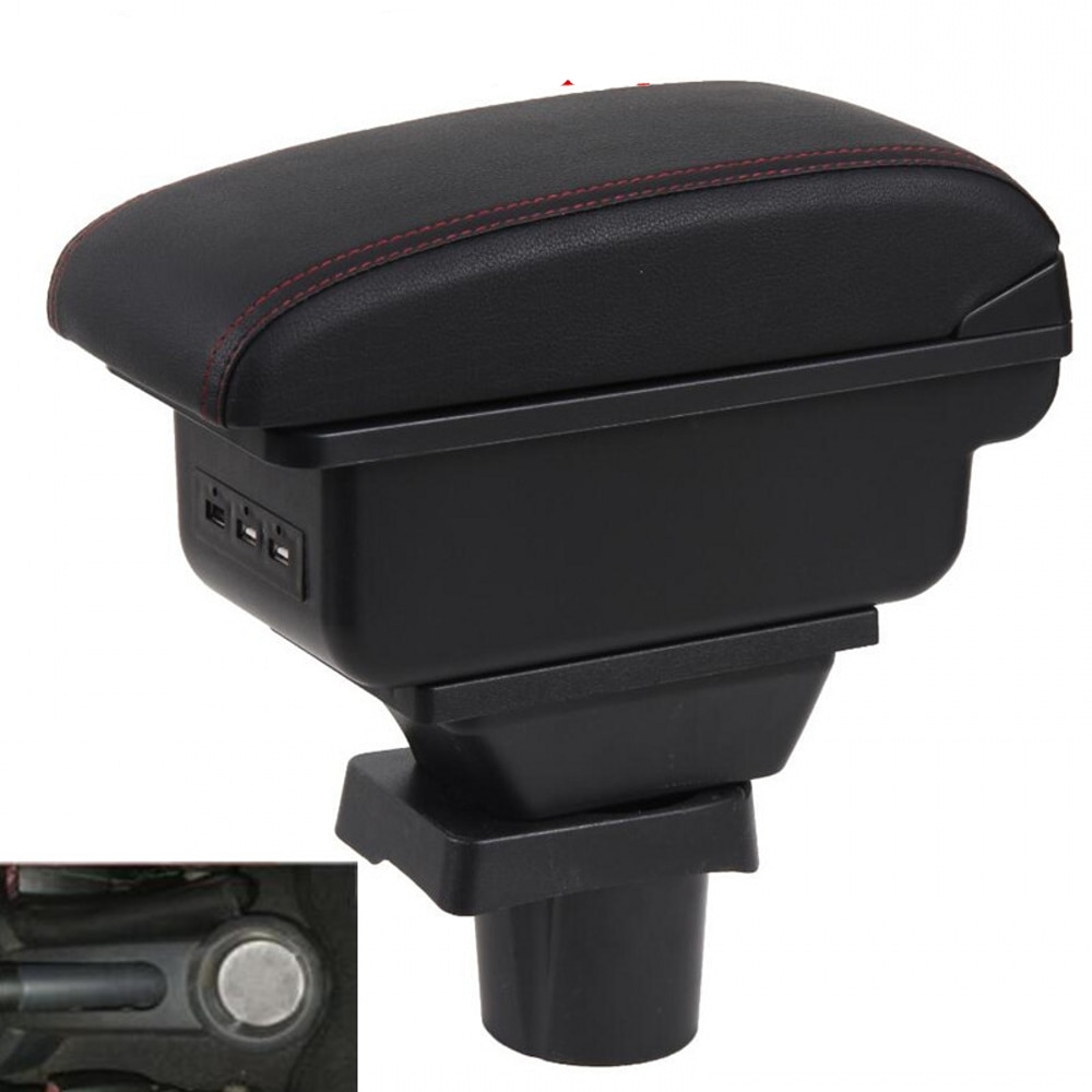 Für Mitsubishi Fohlen armlehne Kasten Universal- Wagen center konsole änderung zubehör doppel angehoben mit USB