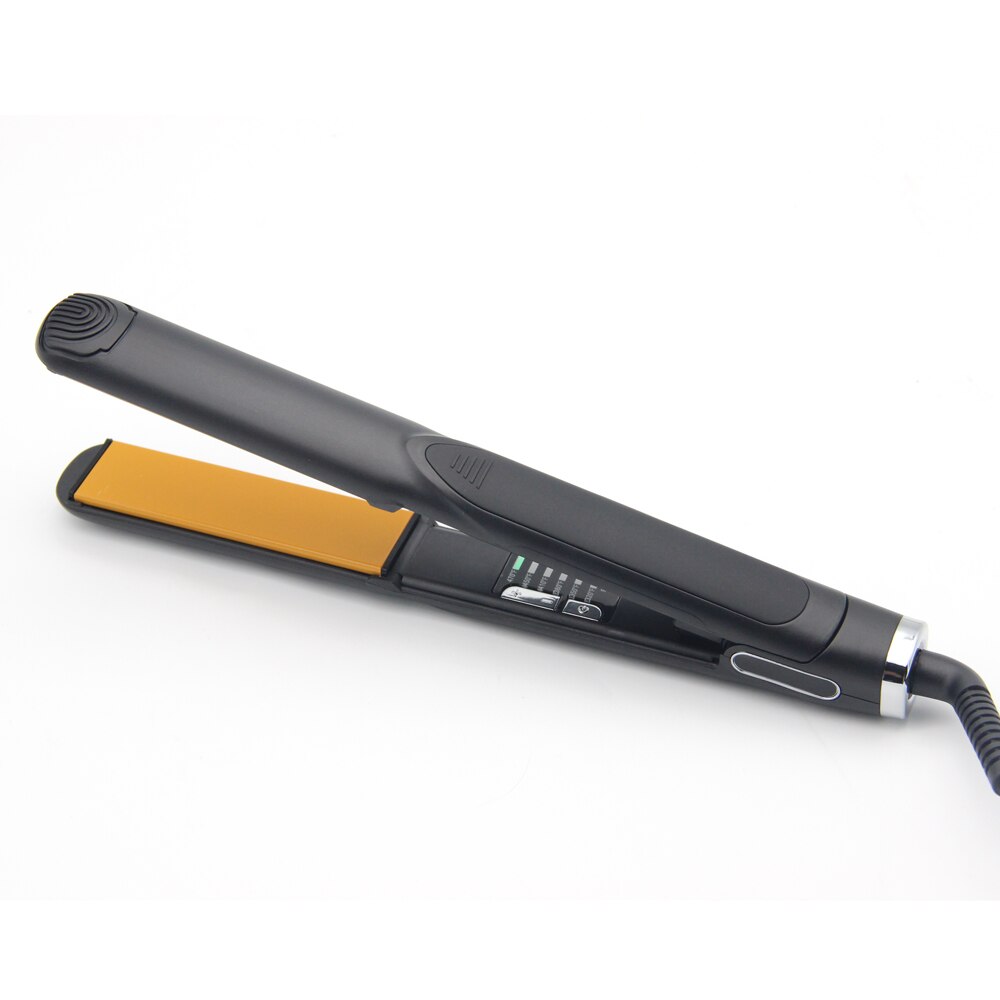 Flat Iron for Short Hair 2 in 1 LED Hair Straightener Ceramic Beard Thinnest Pencil Hair Flat Iron Hair Wool curls: 27MM / UK