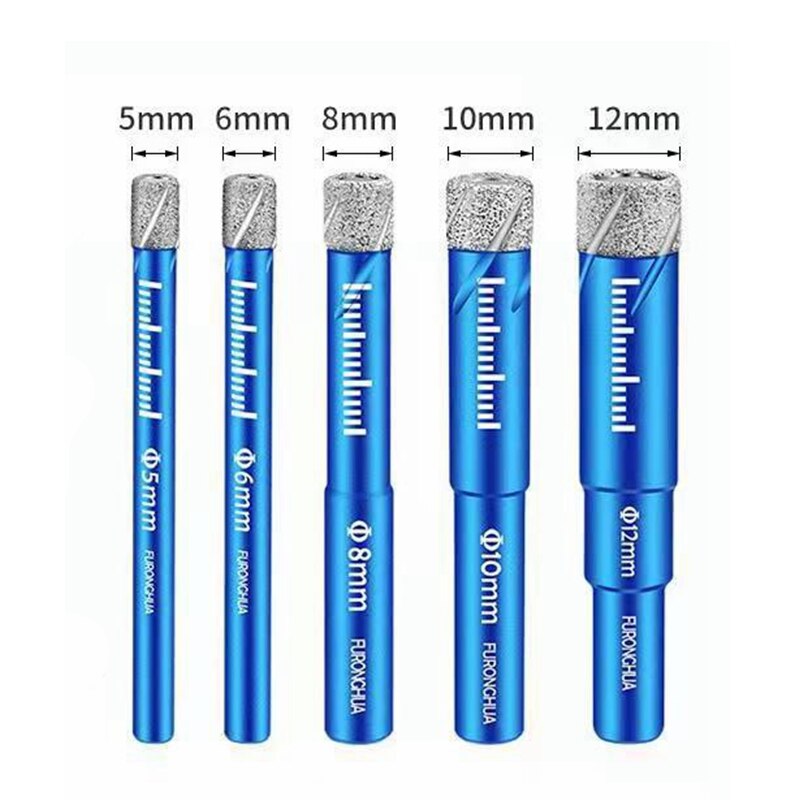 6MM 8MM 10MM 12MM 14MM 16MM Diamant Beschichtete Bohrer für Fliesen Marmor Glas keramik Loch Sah Bohrer Diamant Core Bit Mahlzeit Bohren: 5 6 8 10 12mm