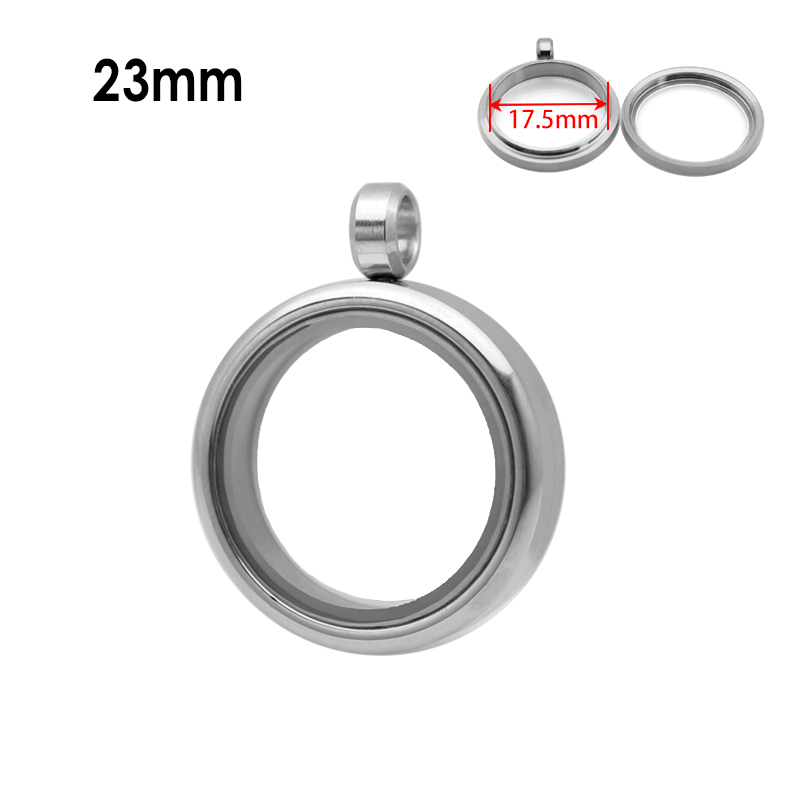 Gemengde Grootte Drijvend Glas Living Memory Medaillon Charms Hanger Twist Top Roestvrij Staal Glazen Medaillon Diy Sieraden Vrouwen: Rose Goud Kleur