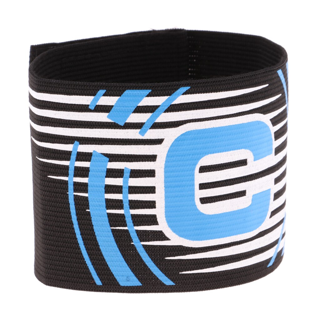 Adjustable Captain Armband Soccer Football Rugby Arm Bands for Youth and Adult,Anti: Black
